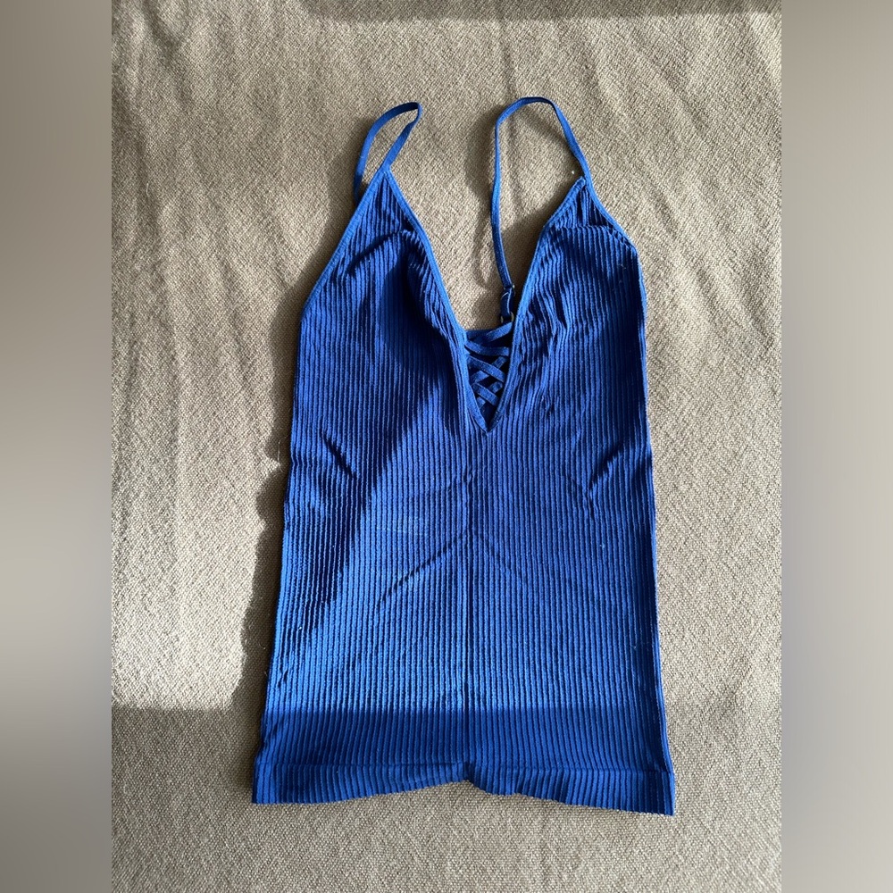 Free People - Blue Tank top - size XS/S